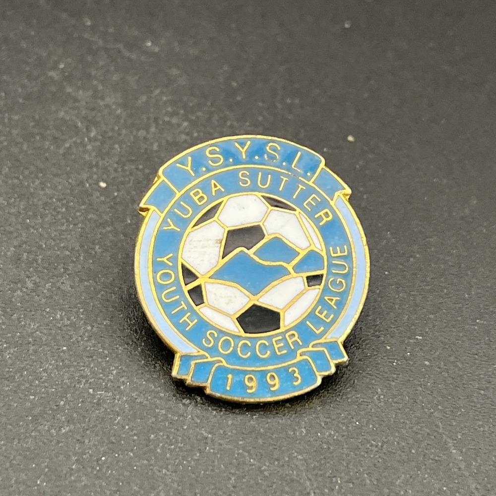 1993 Yuba Sutter Youth Soccer League Lapel Hat‎ Pin